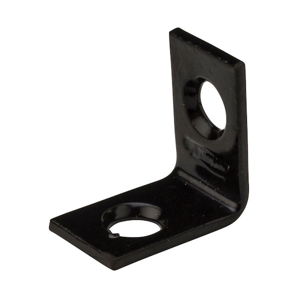 National Hardware National Hardware 0.75 in. H X 0.5 in. W X 0.07 in. D Black Steel Inside Corner Brace N266-478 - main